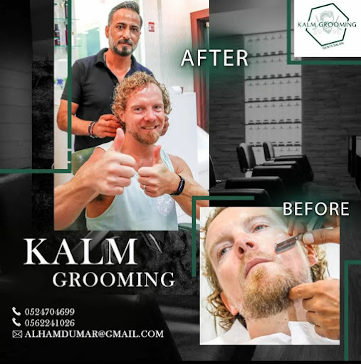 Wedding grooming Dubai - Before and after transformation at best barber Palm Jumeirah